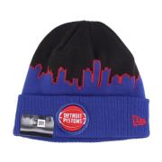 NBA Tip Off Gebreide Muts Detroit Pistons New Era , Multicolor , Heren