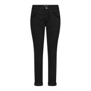 Zwarte Treasure Pant met geborduurde details MOS Mosh , Black , Dames