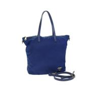 Pre-owned Nylon prada-bags Prada Vintage , Blue , Dames