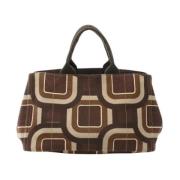 Pre-owned Canvas totes Prada Vintage , Multicolor , Dames