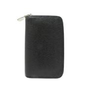 Pre-owned Leather wallets Louis Vuitton Vintage , Black , Dames