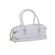 Pre-owned Leather celine-bags Celine Vintage , White , Dames