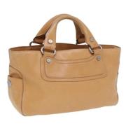 Pre-owned Leather celine-bags Celine Vintage , Beige , Dames