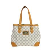 Pre-owned Canvas shoulder-bags Louis Vuitton Vintage , White , Dames