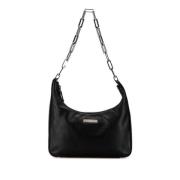 Pre-owned Leather shoulder-bags Gucci Vintage , Black , Dames