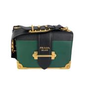 Pre-owned Leather prada-bags Prada Vintage , Green , Dames