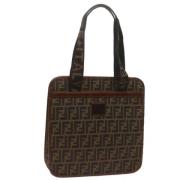 Pre-owned Canvas totes Fendi Vintage , Brown , Dames