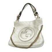 Pre-owned Leather gucci-bags Gucci Vintage , Gray , Dames