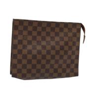 Pre-owned Canvas pouches Louis Vuitton Vintage , Brown , Dames