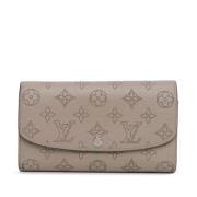 Pre-owned Leather wallets Louis Vuitton Vintage , Gray , Dames