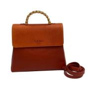 Pre-owned Leather handbags Loewe Pre-owned , Orange , Dames