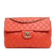 Pre-owned Leather shoulder-bags Chanel Vintage , Red , Dames