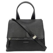 Pre-owned Leather handbags Givenchy Pre-owned , Black , Dames