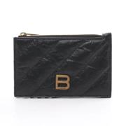 Pre-owned Leather wallets Balenciaga Vintage , Black , Dames