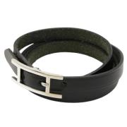 Pre-owned Leather belts Hermès Vintage , Black , Dames