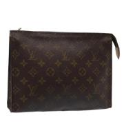 Pre-owned Canvas pouches Louis Vuitton Vintage , Brown , Dames