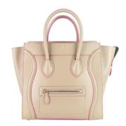 Pre-owned Leather celine-bags Celine Vintage , Beige , Dames