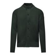 Hoge hals Cardigan BomBoogie , Green , Heren