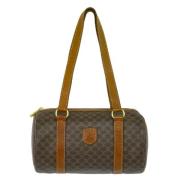 Pre-owned Canvas shoulder-bags Celine Vintage , Brown , Dames