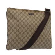 Pre-owned Leather gucci-bags Gucci Vintage , Beige , Dames