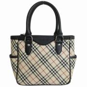 Pre-owned Canvas handbags Burberry Vintage , Beige , Dames