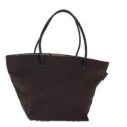 Pre-owned Nylon handbags Burberry Vintage , Brown , Dames