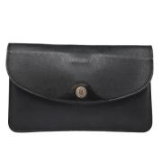 Pre-owned Leather clutches Dior Vintage , Black , Dames