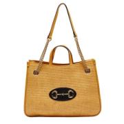 Pre-owned Leather totes Gucci Vintage , Yellow , Dames