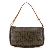 Pre-owned Canvas clutches Louis Vuitton Vintage , Brown , Dames