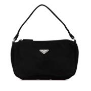 Pre-owned Nylon shoulder-bags Prada Vintage , Black , Dames