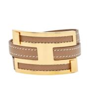 Pre-owned Leather bracelets Hermès Vintage , Brown , Dames