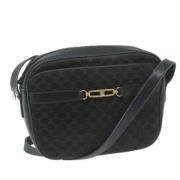 Pre-owned Canvas shoulder-bags Celine Vintage , Black , Dames