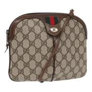 Pre-owned Leather gucci-bags Gucci Vintage , Beige , Dames