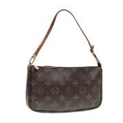 Pre-owned Canvas pouches Louis Vuitton Vintage , Brown , Dames