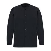 Staande Kraag Shirt Issey Miyake , Black , Heren