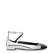 Eden Strap Flat Stuart Weitzman , Gray , Dames