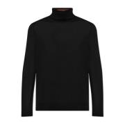 Wollen Turtleneck Sweater Paul Smith , Black , Heren