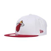 Miami Heat NBA Pet Wit New Era , White , Heren