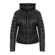 Gewatteerde jas met capuchon Emporio Armani EA7 , Black , Dames