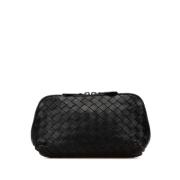 Pre-owned Leather pouches Bottega Veneta Vintage , Black , Dames