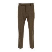 Stretch wolblend biscuit broek PT Torino , Brown , Heren