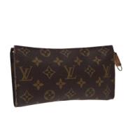 Pre-owned Canvas pouches Louis Vuitton Vintage , Brown , Dames