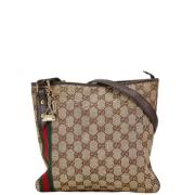 Pre-owned Canvas crossbody-bags Gucci Vintage , Beige , Dames