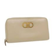 Pre-owned Leather wallets Salvatore Ferragamo Pre-owned , Beige , Dame...