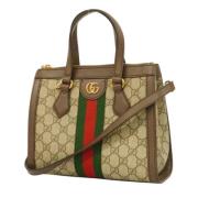 Pre-owned Fabric gucci-bags Gucci Vintage , Beige , Dames