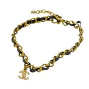 Pre-owned Metal chanel-jewelry Chanel Vintage , Yellow , Dames