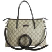 Pre-owned Leather gucci-bags Gucci Vintage , Beige , Dames