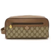 Pre-owned Canvas clutches Gucci Vintage , Beige , Dames