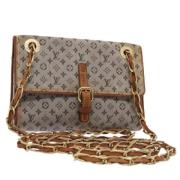 Pre-owned Canvas shoulder-bags Louis Vuitton Vintage , Beige , Dames