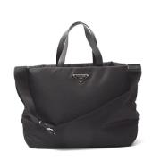 Pre-owned Canvas totes Prada Vintage , Black , Dames